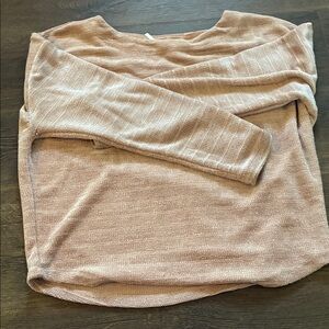 Anthropologie Women's Sweater in Blush Pink
